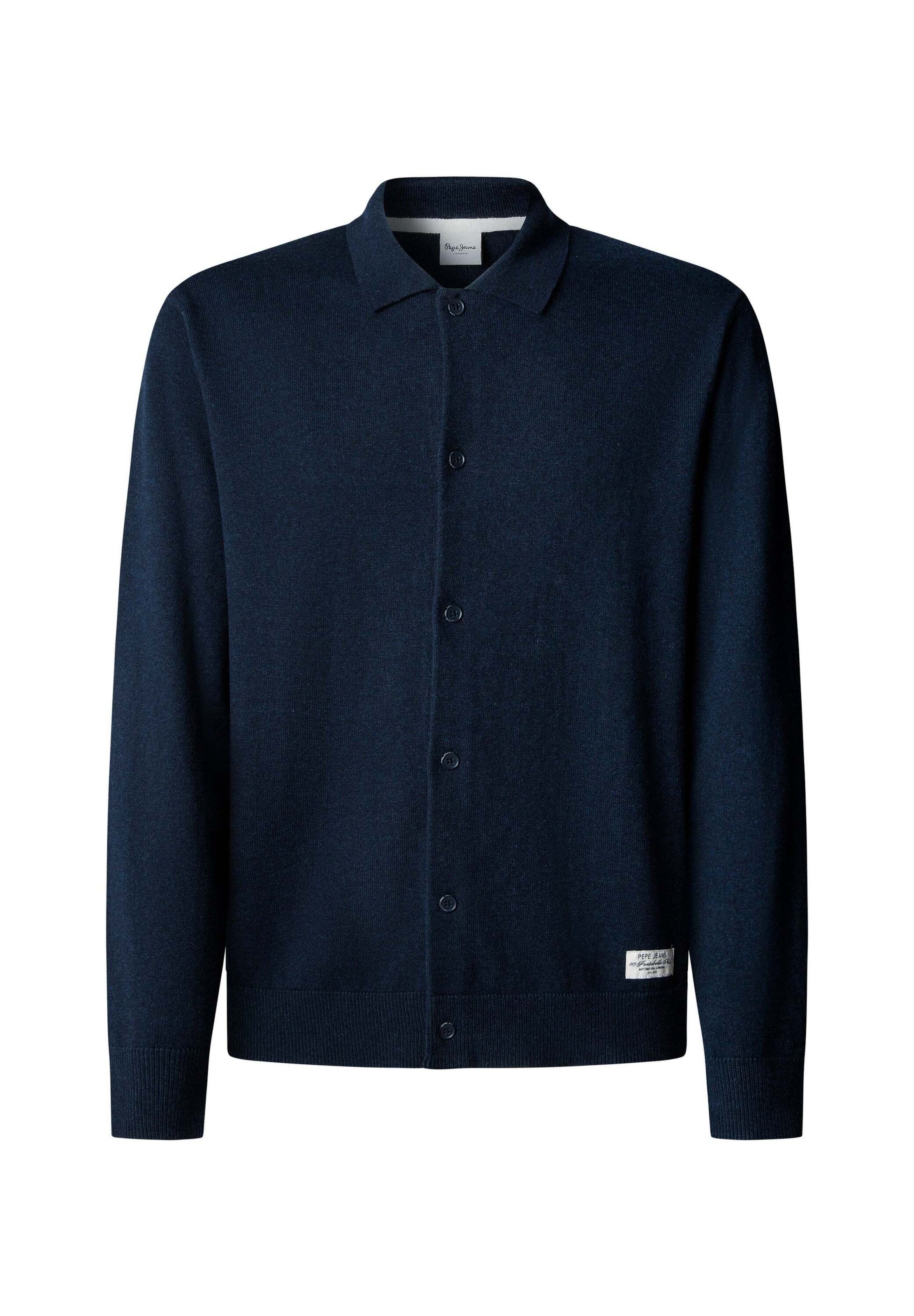 Pepe Jeans Strickjacke 'Andre' in Blau: Vorderseite