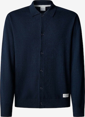 Pepe Jeans Strickjacke 'Andre' in Blau: Vorderseite