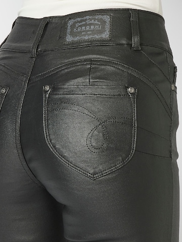 KOROSHI Rozkloszowany krój Spodnie w kolorze czarny
