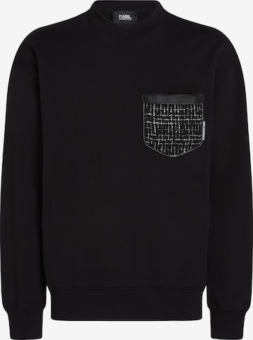 Karl Lagerfeld Sweatshirt in Zwart: voorkant