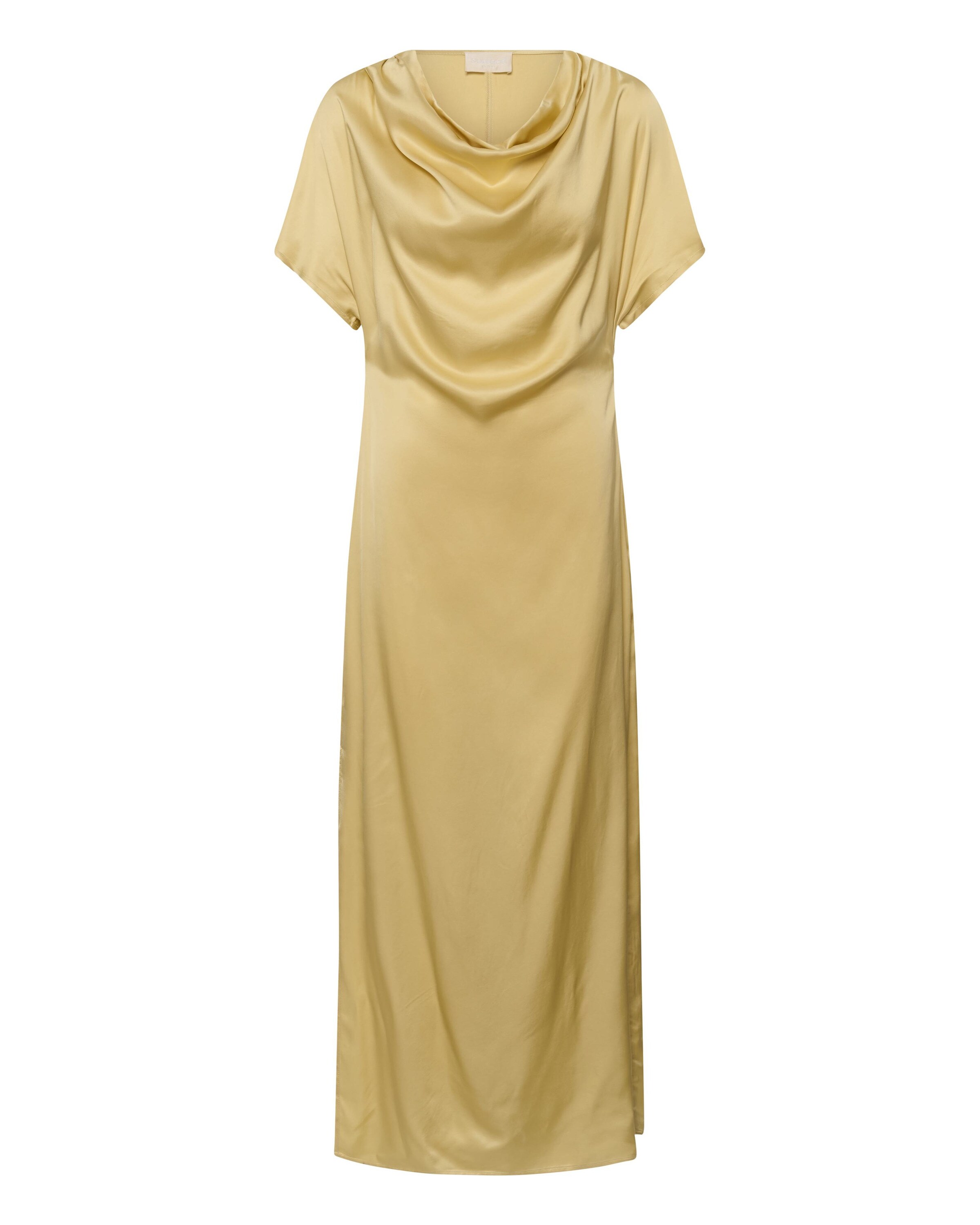 SOAKED IN LUXURY Jurk 'SLEvilia' in Geel: voorkant