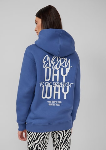 s.Oliver Sweatshirt in Blauw: voorkant