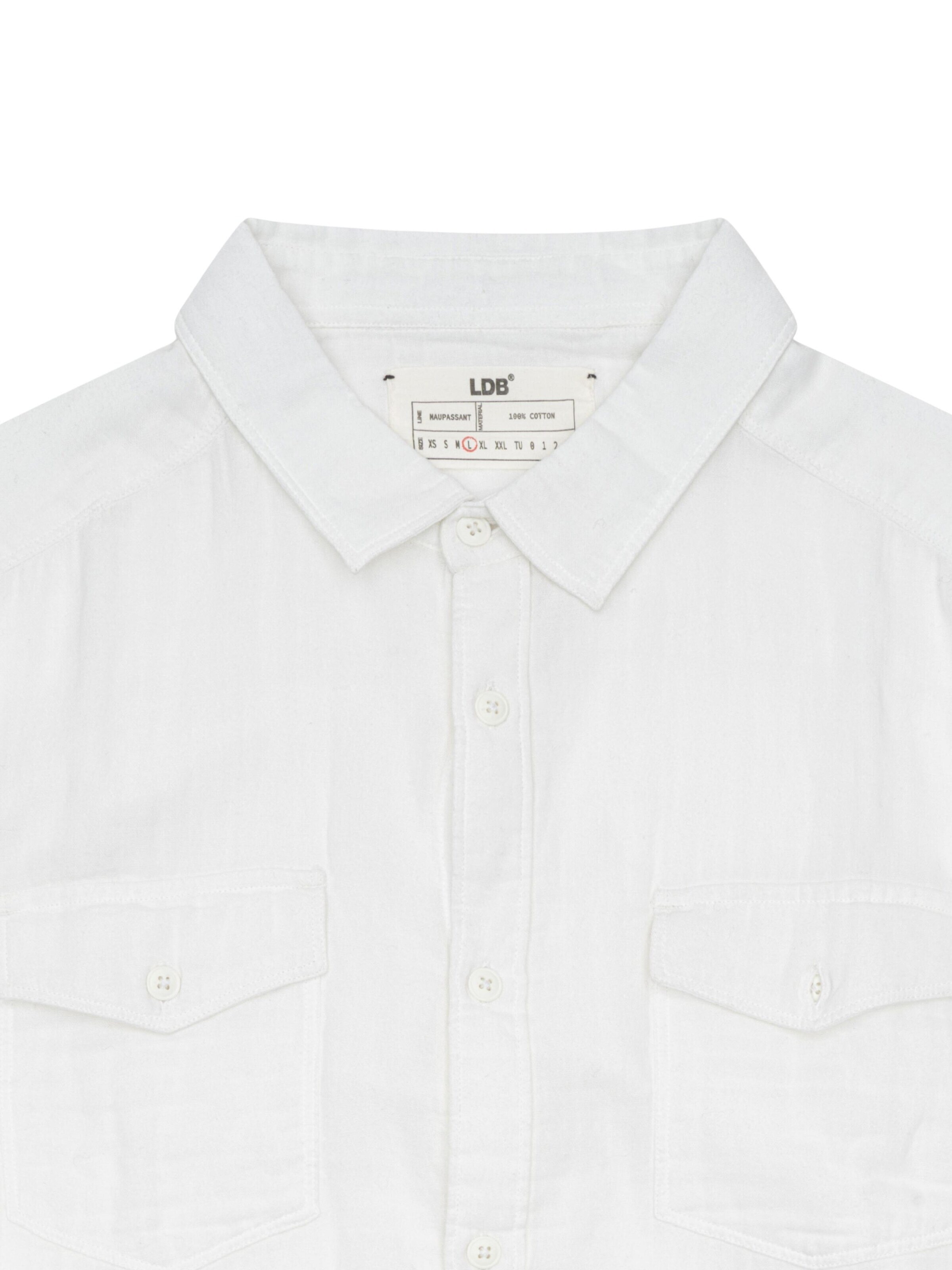 Coupe regular Chemise LDB en blanc