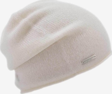Seeberger Beanie 'Mütze' in White: front