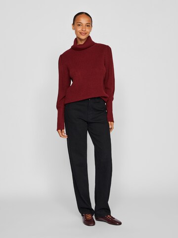 VILA Sweater 'VILOU' in Red