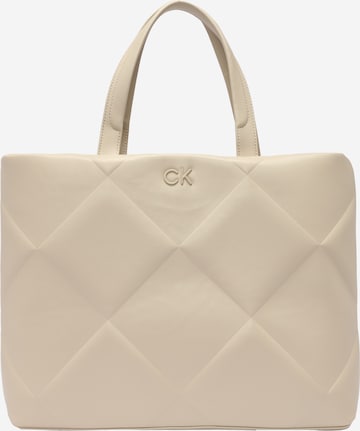 Regular Cabas Calvin Klein en beige : devant