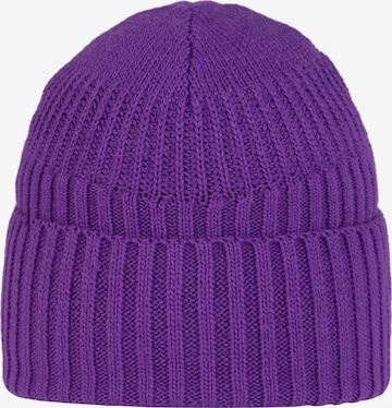 Bonnet 'Buff Knitted Fleece Hat Beanie' BUFF en violet : devant