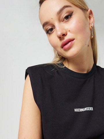 Hoermanseder x About You Top 'Josy' in Black