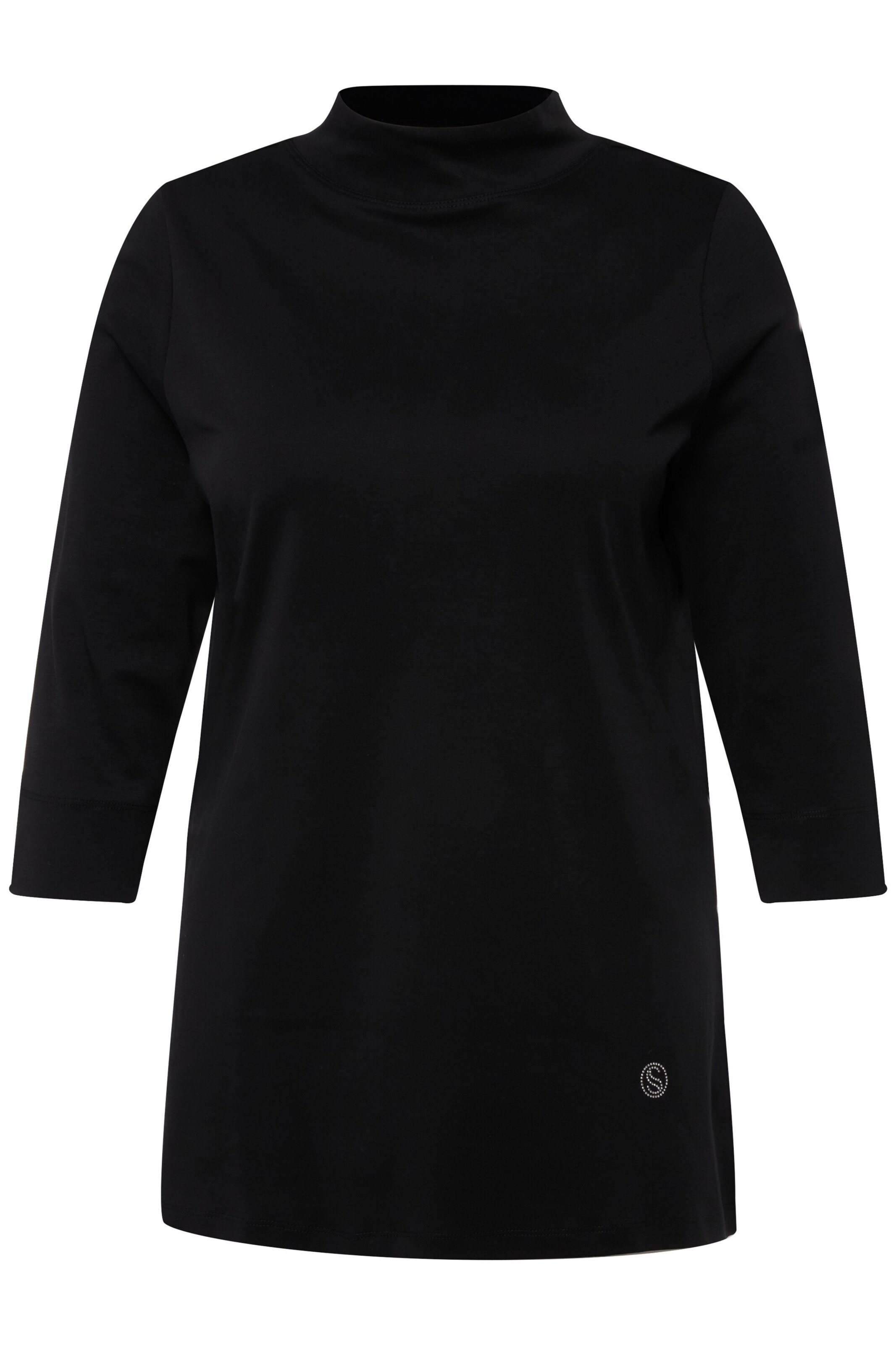 Ulla Popken Shirt in Schwarz: Vorderseite