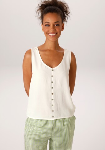 Aniston CASUAL Blouse in White: front