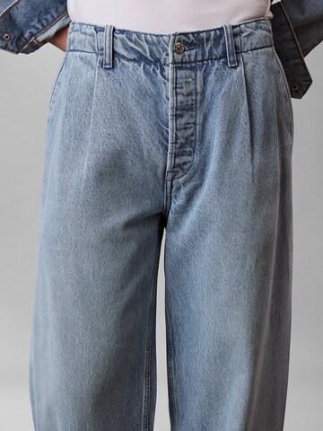 Calvin Klein Jeans Vat Bandplooi jeans in Blauw