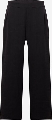 ONLY Carmakoma Wide leg Pleat-Front Pants 'Joleen' in Black: front