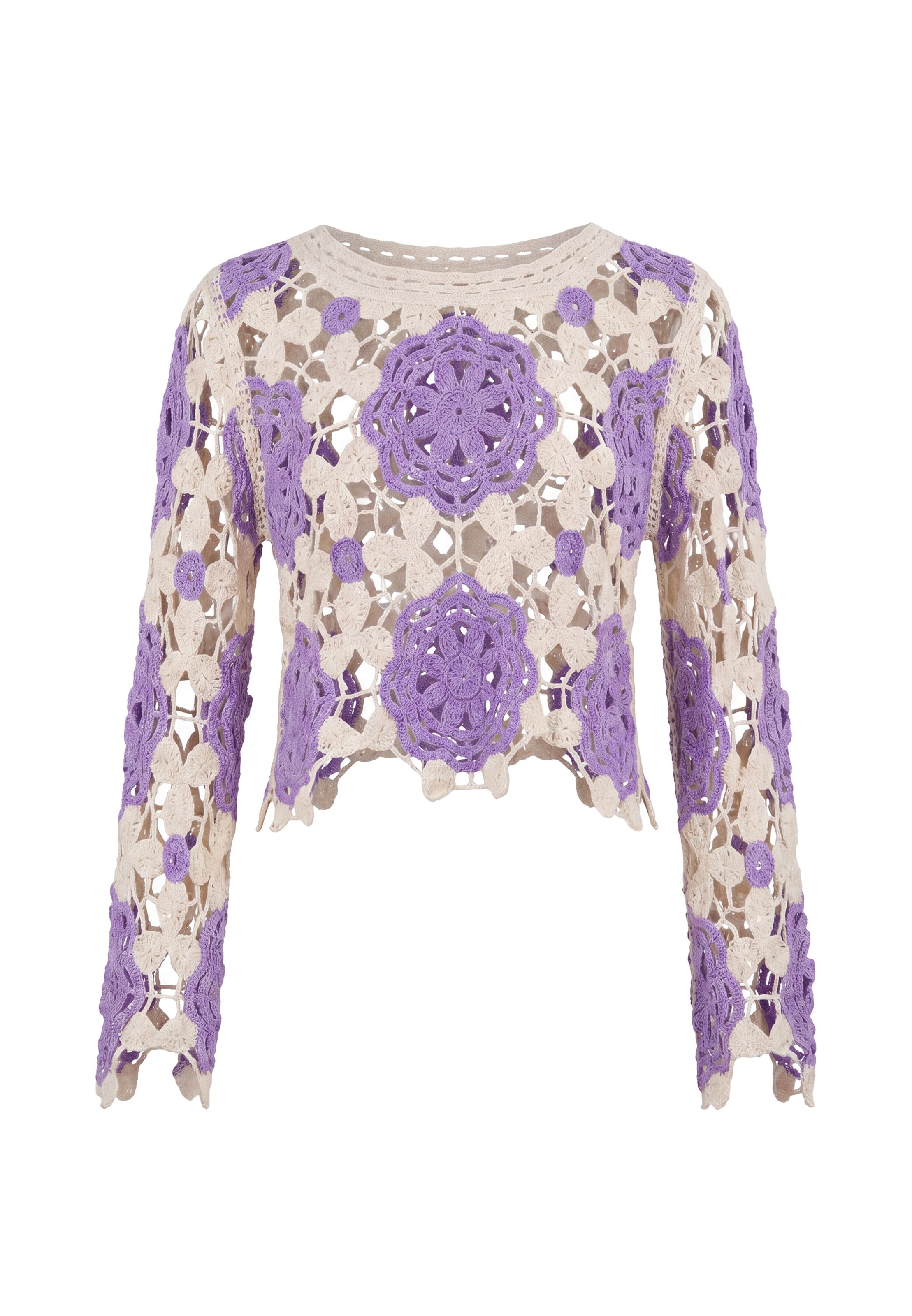 IZIA - Pullover 'Boho' em roxo: frente