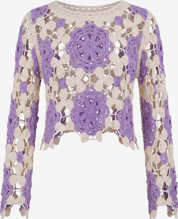 IZIA - Pullover 'Boho' em roxo: frente