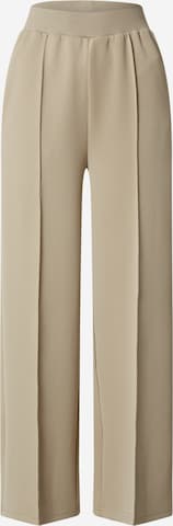 EDITED Wide leg Trousers with creases 'Rabea' in Green: front