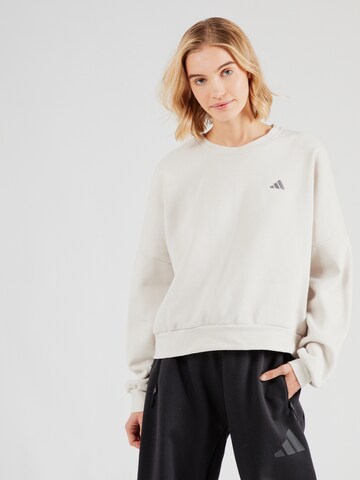 ADIDAS SPORTSWEAR Sport sweatshirt i beige: framsida