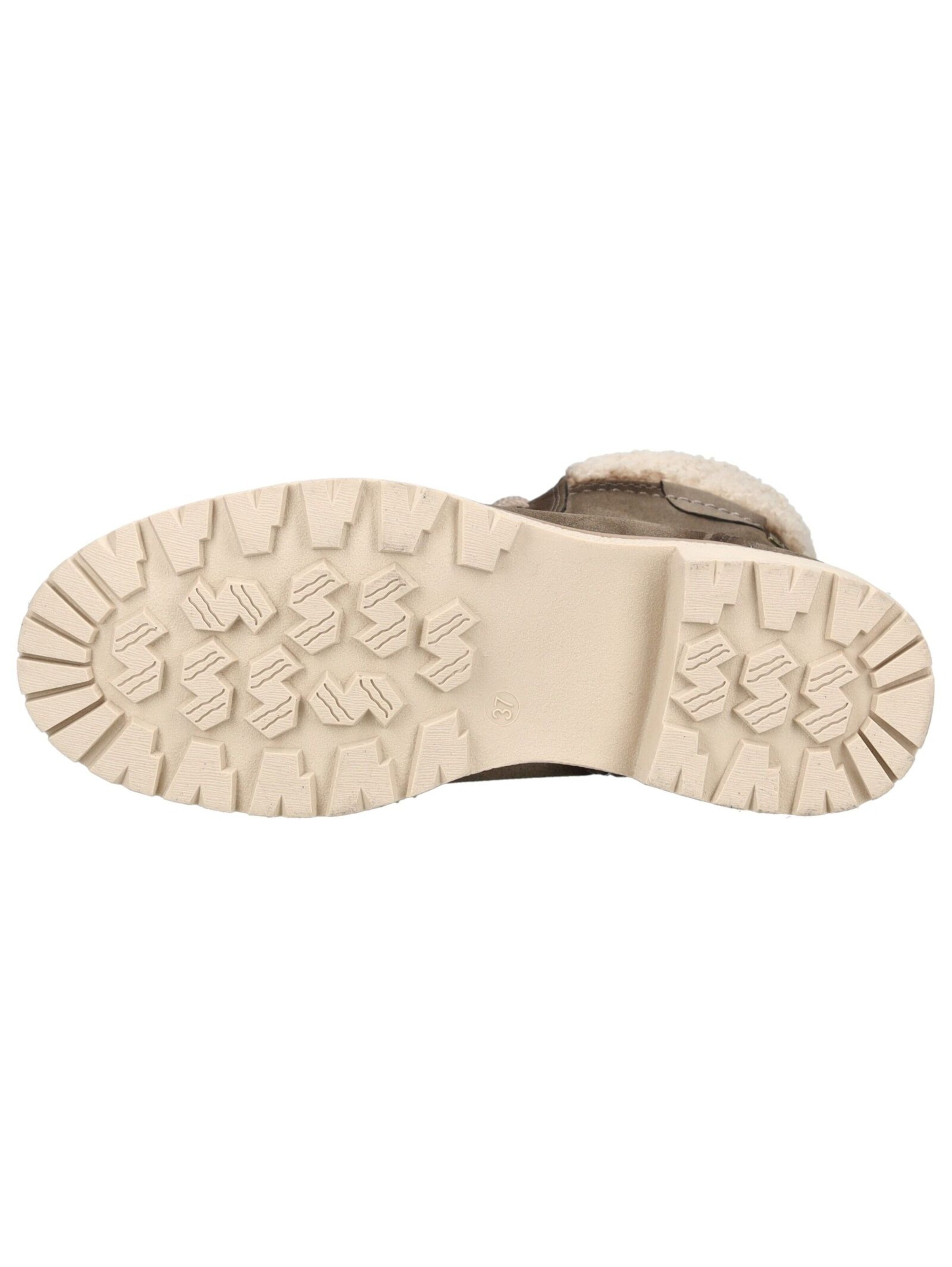 TOM TAILOR Lace-up bootie in Grey