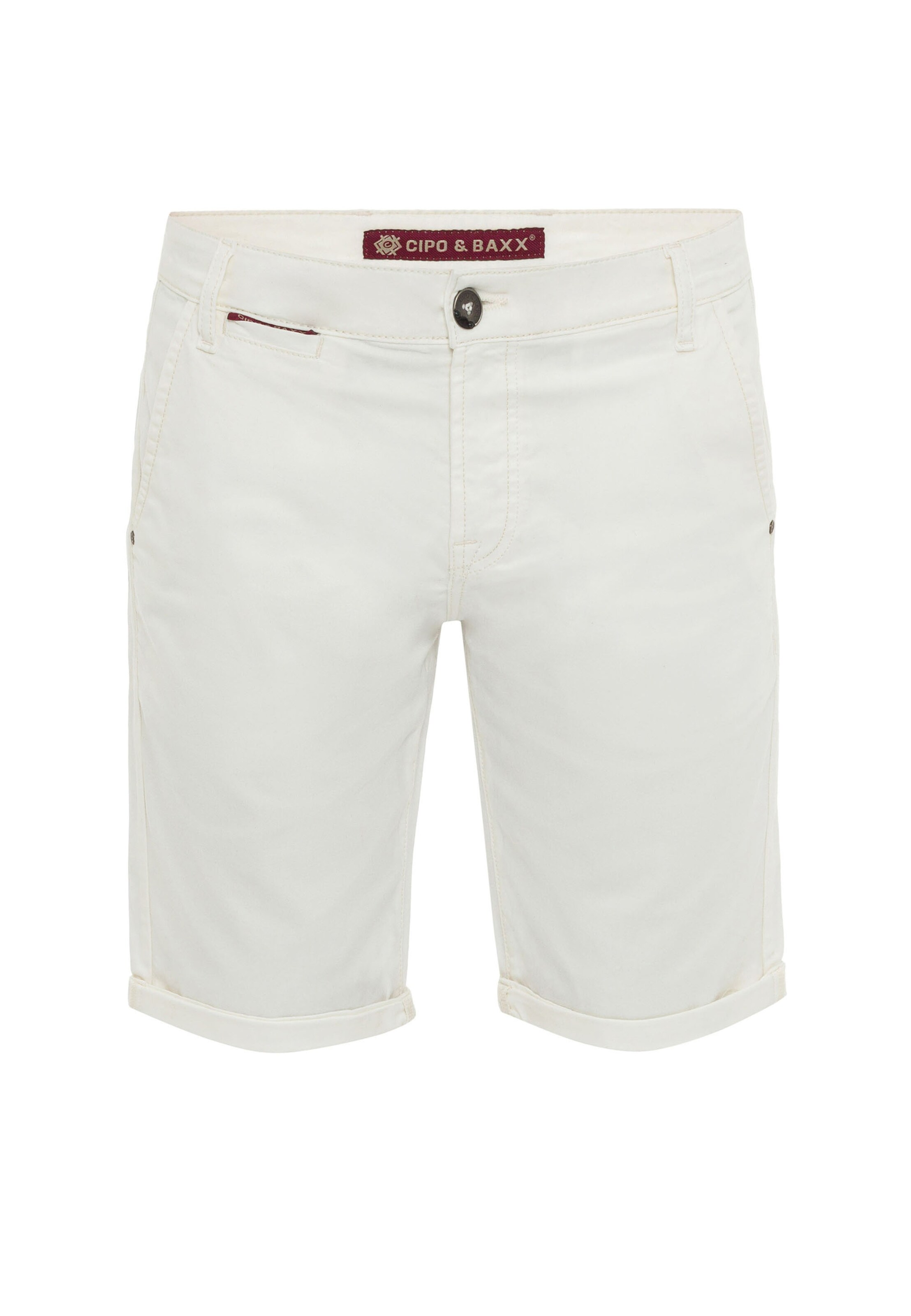 CIPO & BAXX Broek in Wit: voorkant