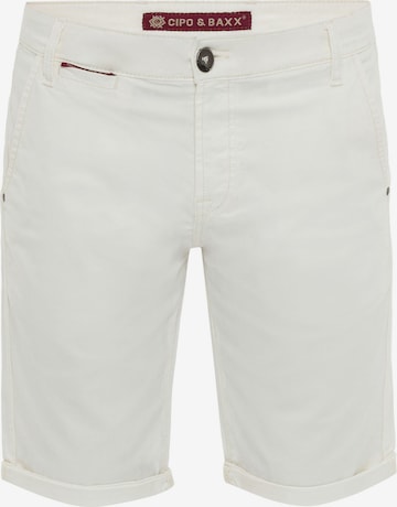 CIPO & BAXX Regular Pants in White: front