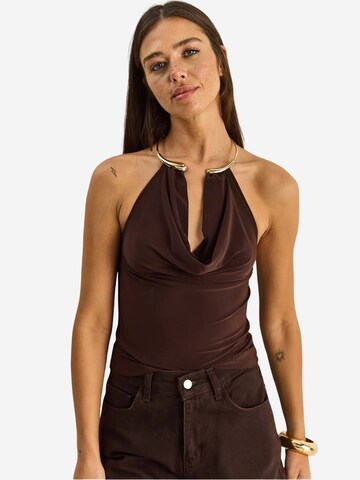 Top di Bianco Lucci in marrone
