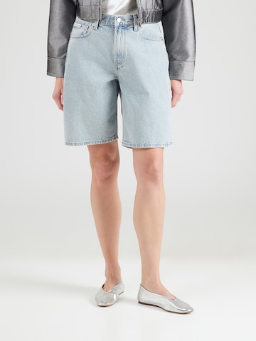 Calvin Klein Jeans Loosefit Jeans in Blauw: voorkant