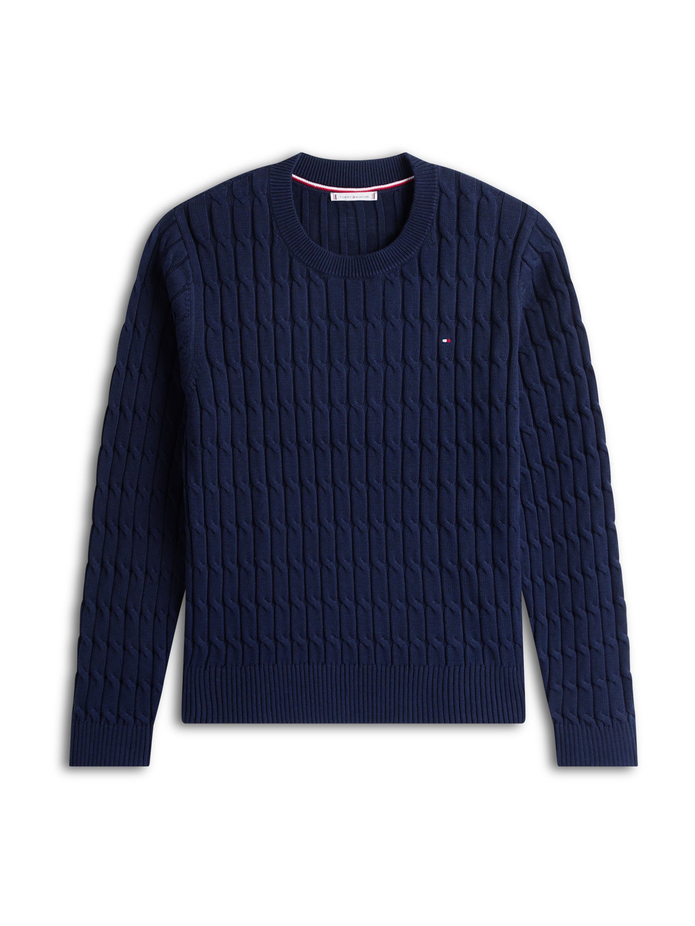 Pull-over Tommy Hilfiger Curve en bleu : devant