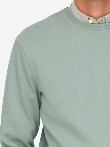 Only & Sons Sweatshirt 'Connor' in Green