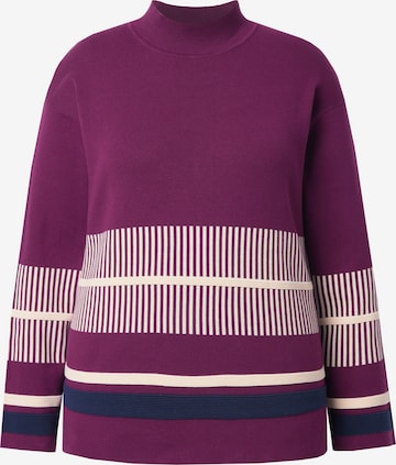 Ulla Popken Sweater in Purple: front