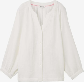 TOM TAILOR Blouse in Wit: voorkant