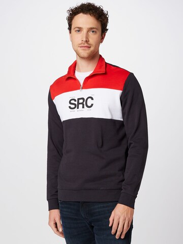Only & Sons Sweatshirt 'RUNNING' in Red: front