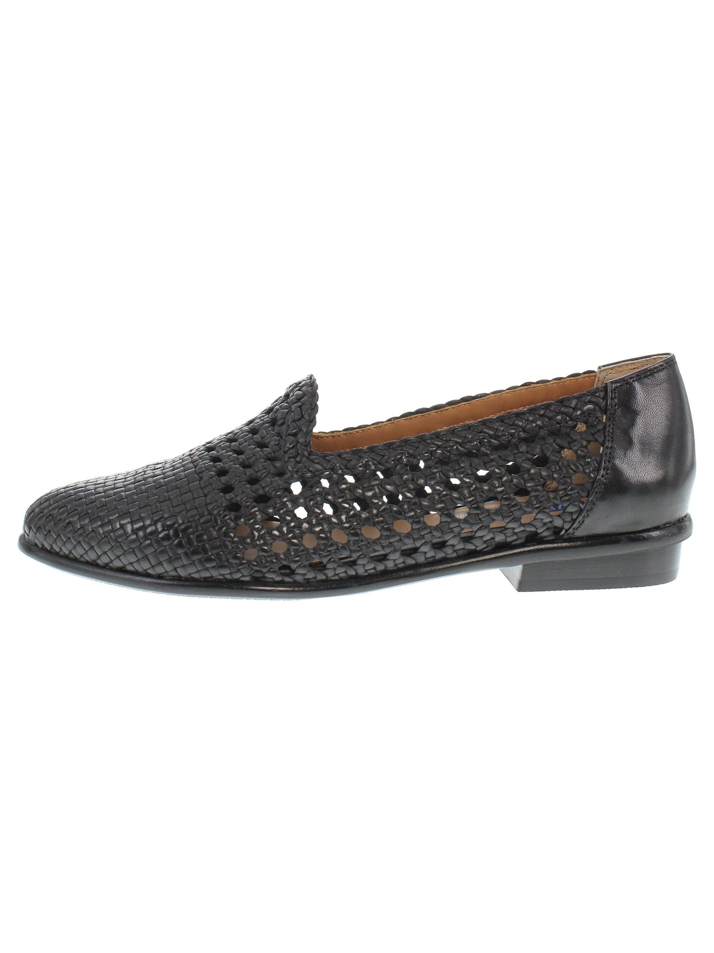 Everybody Ballet Flats 'BINDI - Trendige Flecht-Ballerina' in Black: front