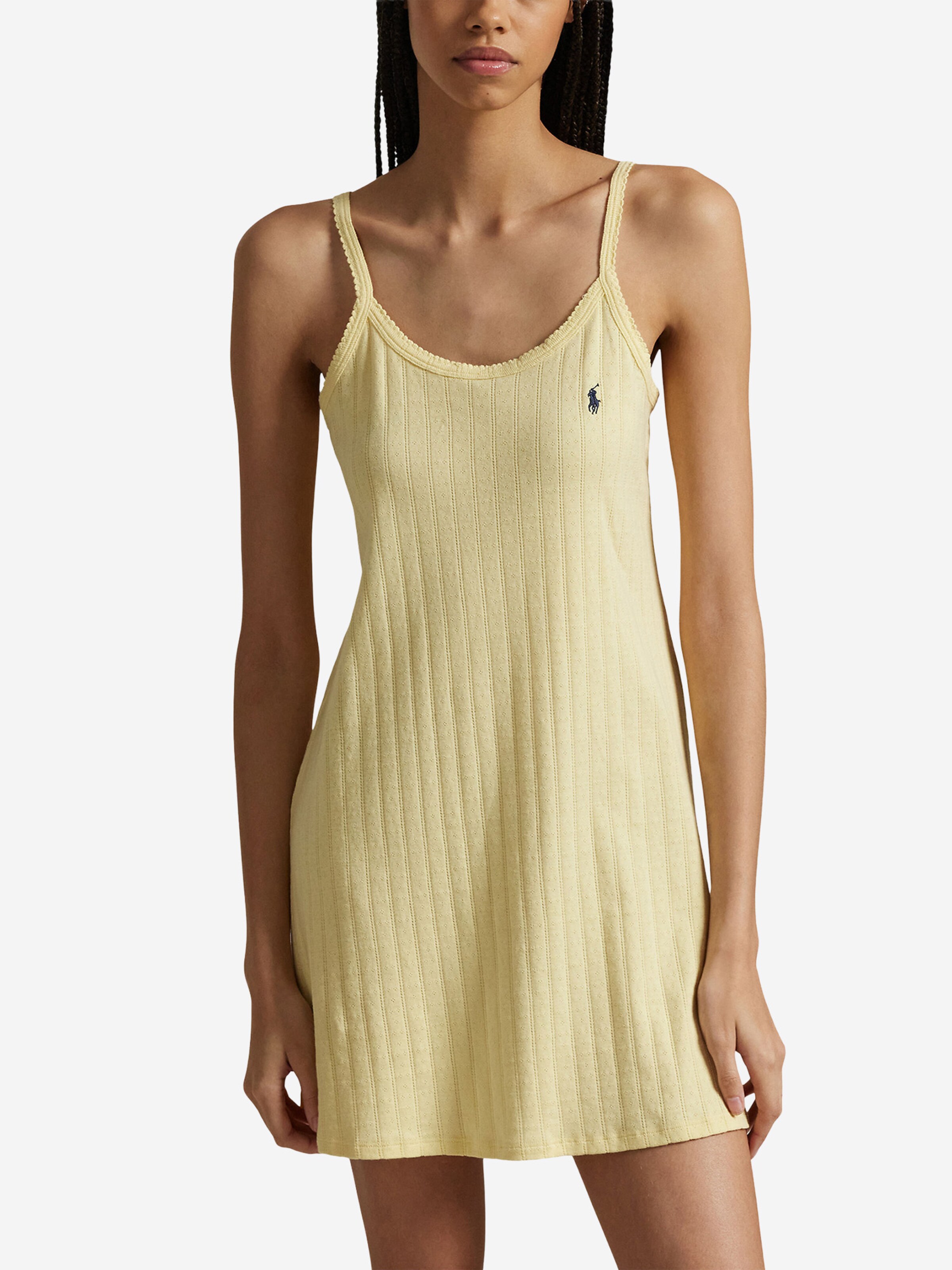 Chemise de nuit ' Slip Dress - Polo Pointelle ' Polo Ralph Lauren en jaune