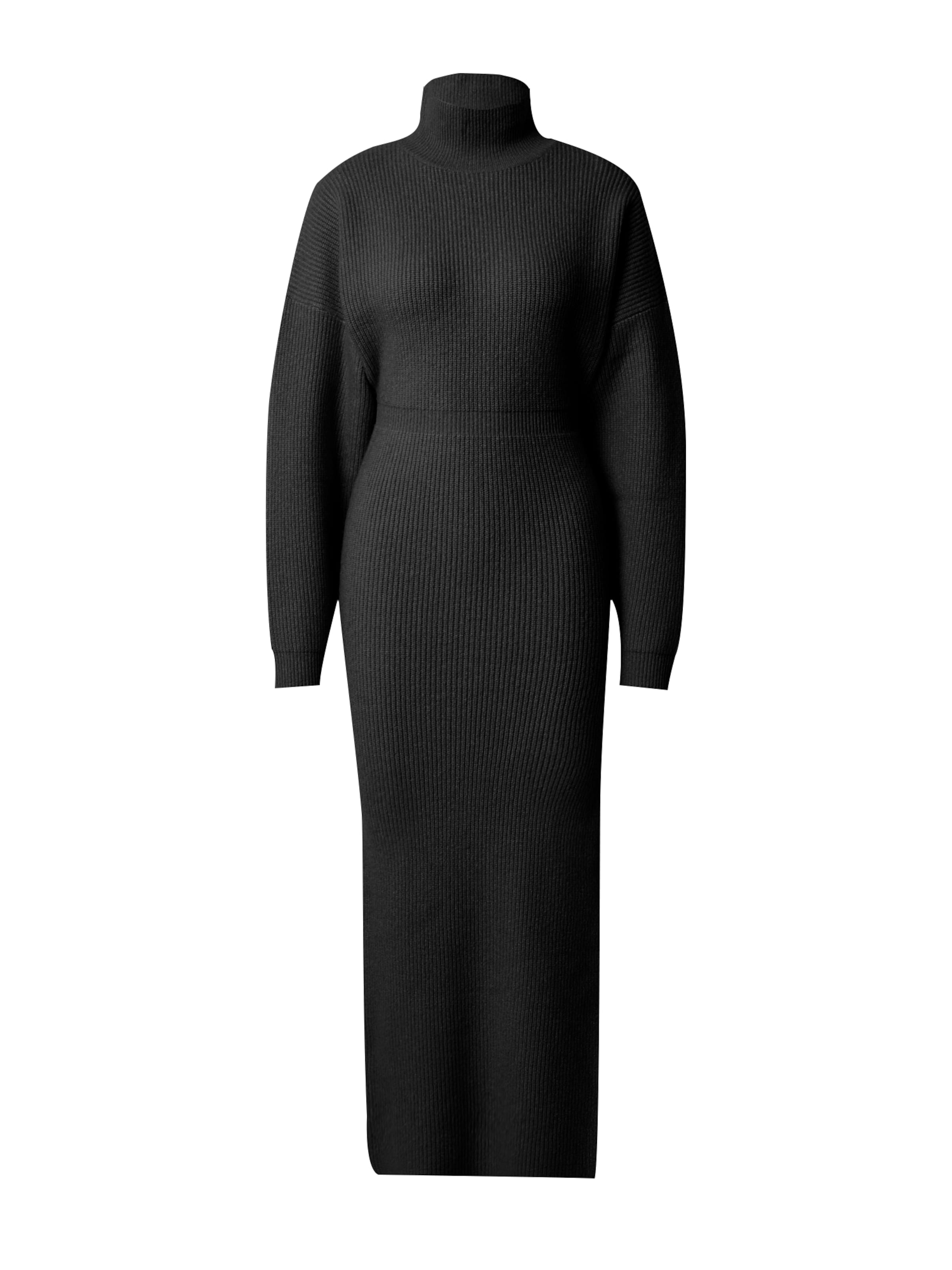 millanePletena haljina - crna boja: prednji dio