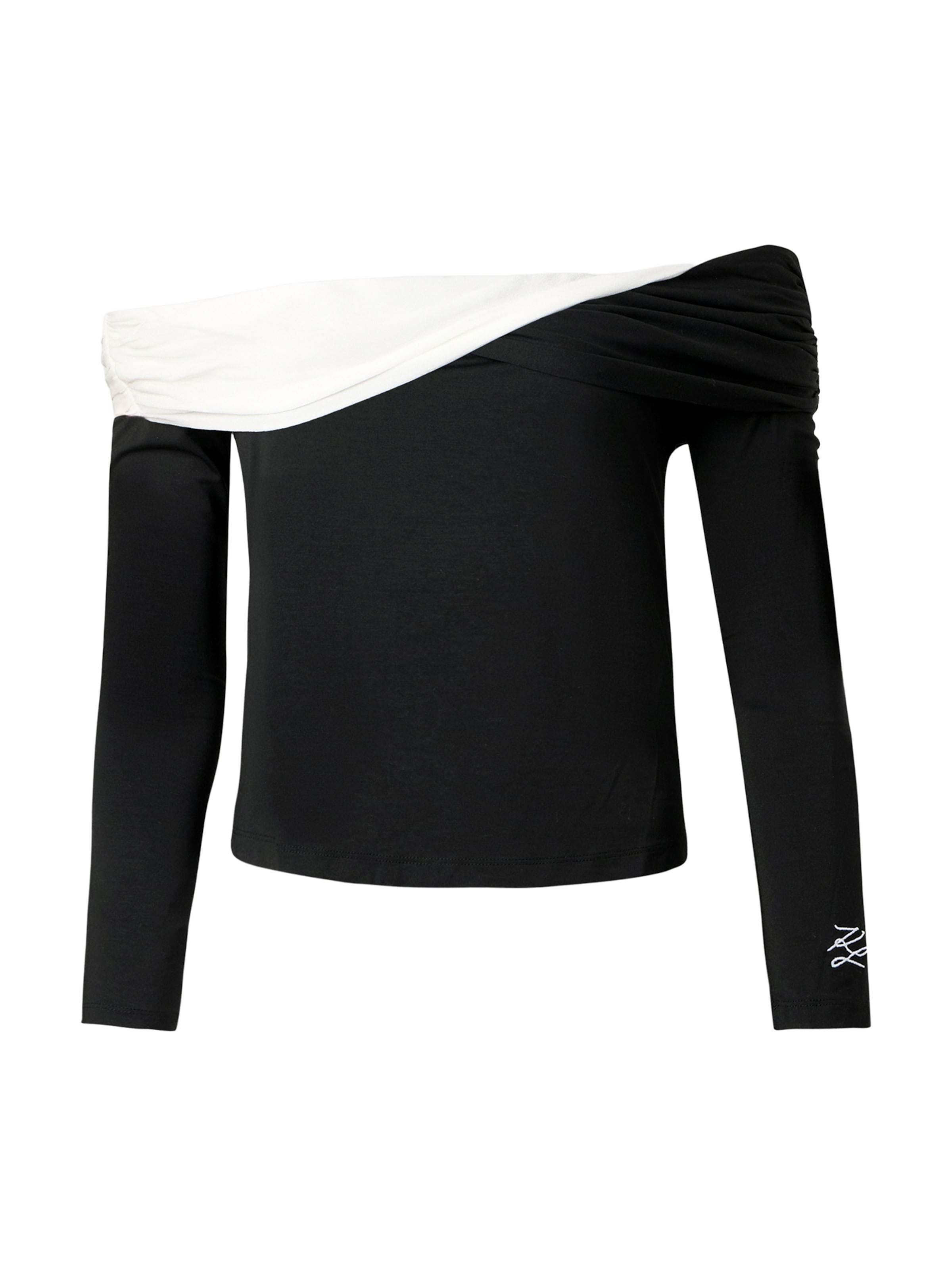 Karl Lagerfeld T-shirt i svart: framsida