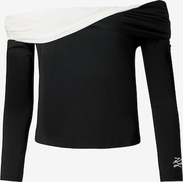 Karl LagerfeldMajica - crna boja: prednji dio