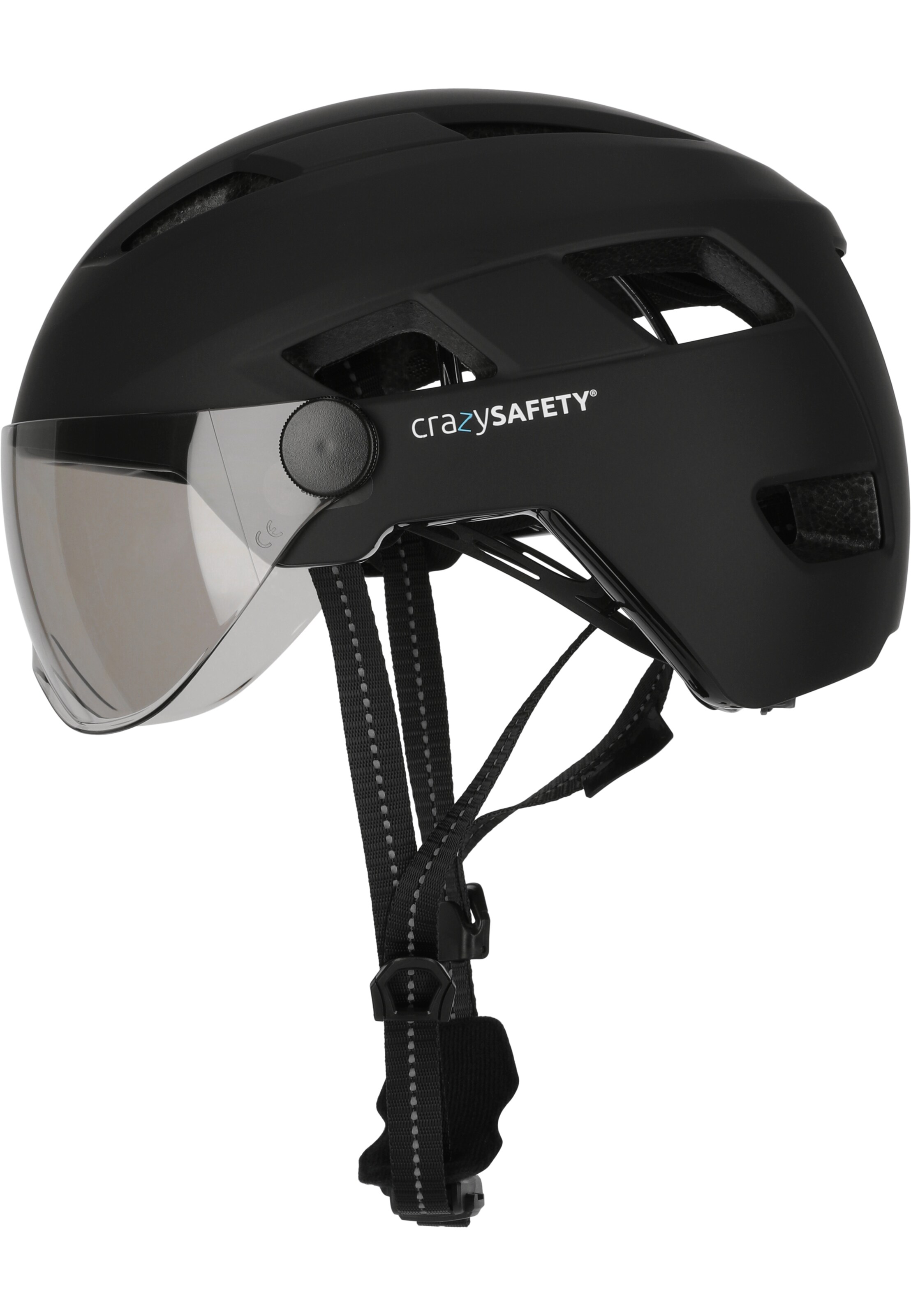 Crazy Safety Helmet 'Oak' in Black