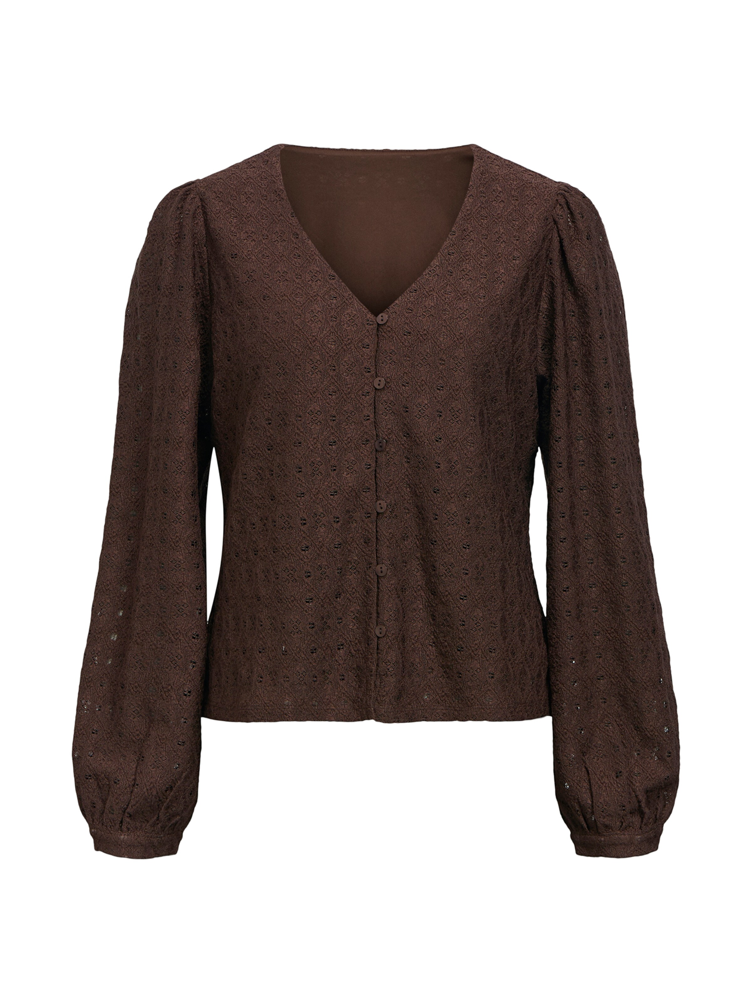 OBJECT Bluse 'OBJLAILA' in Braun: Vorderseite
