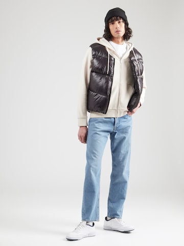 JACK & JONES Sweatjacke 'JWHVESTERBRO' in Beige