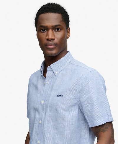 Superdry & Co Chemise en XXL en bleu / blanc, Vue avec produit