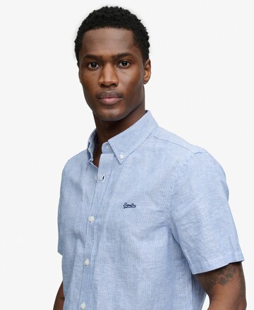 Superdry & Co Comfort Fit Hemd in Blau
