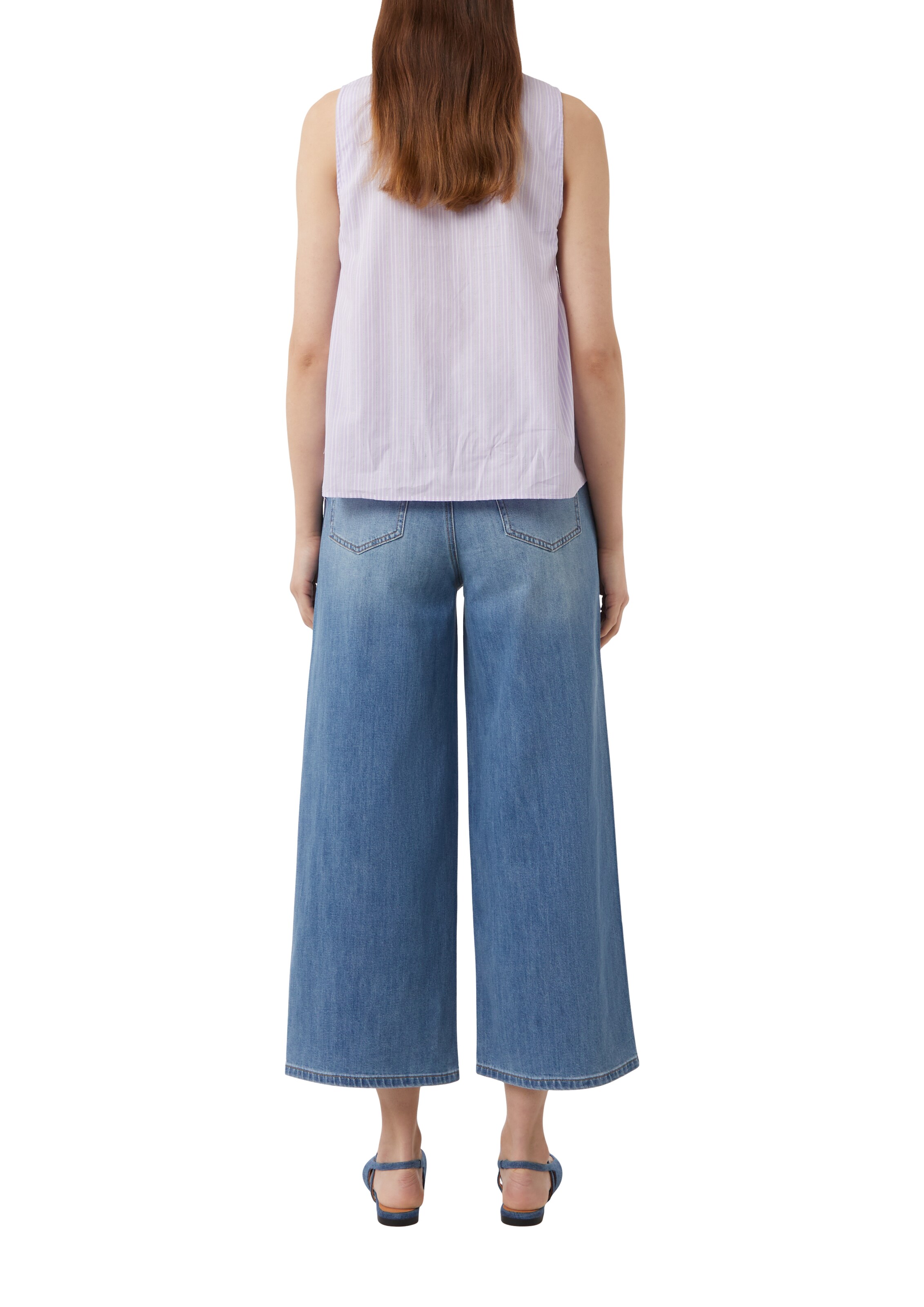comma casual identity Wide Leg Jeans in Blau: Rückseite