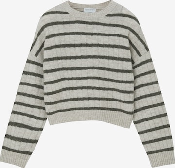 Pull&Bear Sveter - Sivá: predná strana