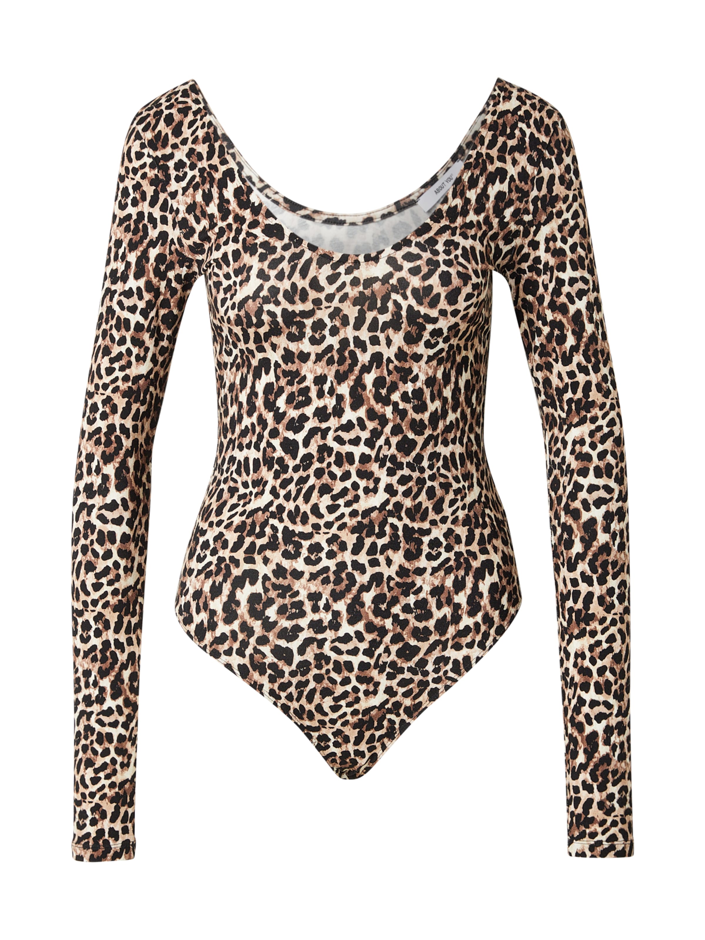 ABOUT YOU Tričkové body 'Drew' – hnědá: přední strana