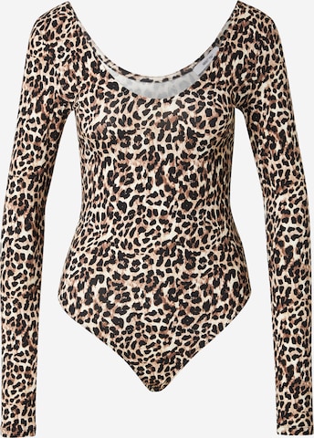 ABOUT YOUBodi majica 'Drew' - smeđa boja: prednji dio