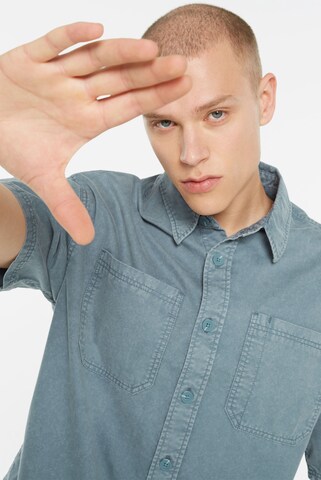 Harlem Soul Comfort Fit SO-NNY Kurzarmhemd in Blau