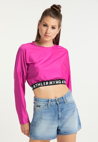 T-shirt myMo ATHLSR en rose : devant