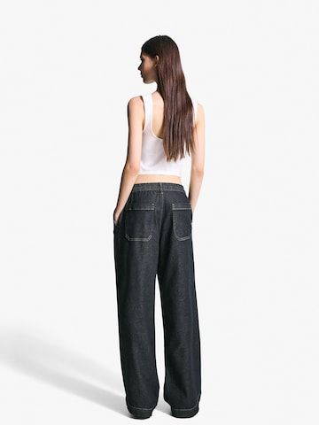 Bershka Wide leg Jeans in Blue