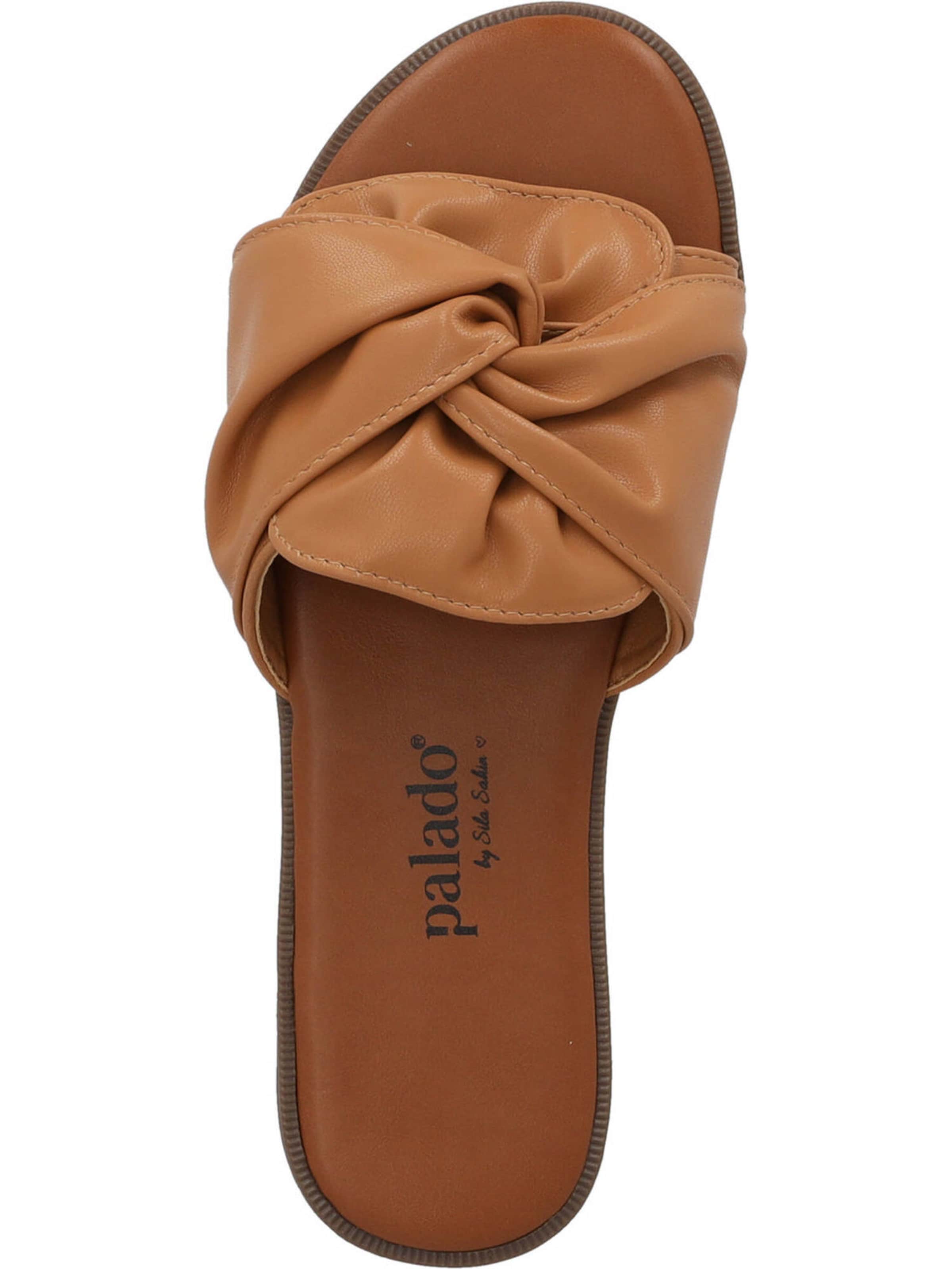 Palado by Sila Sahin Pantofle 'Namar' – hnědá
