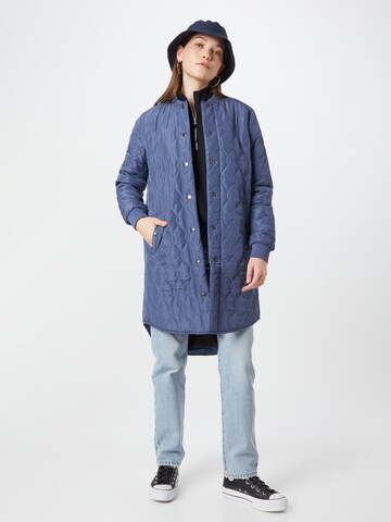 Kaffe Between-Seasons Coat 'Shally' in Blue