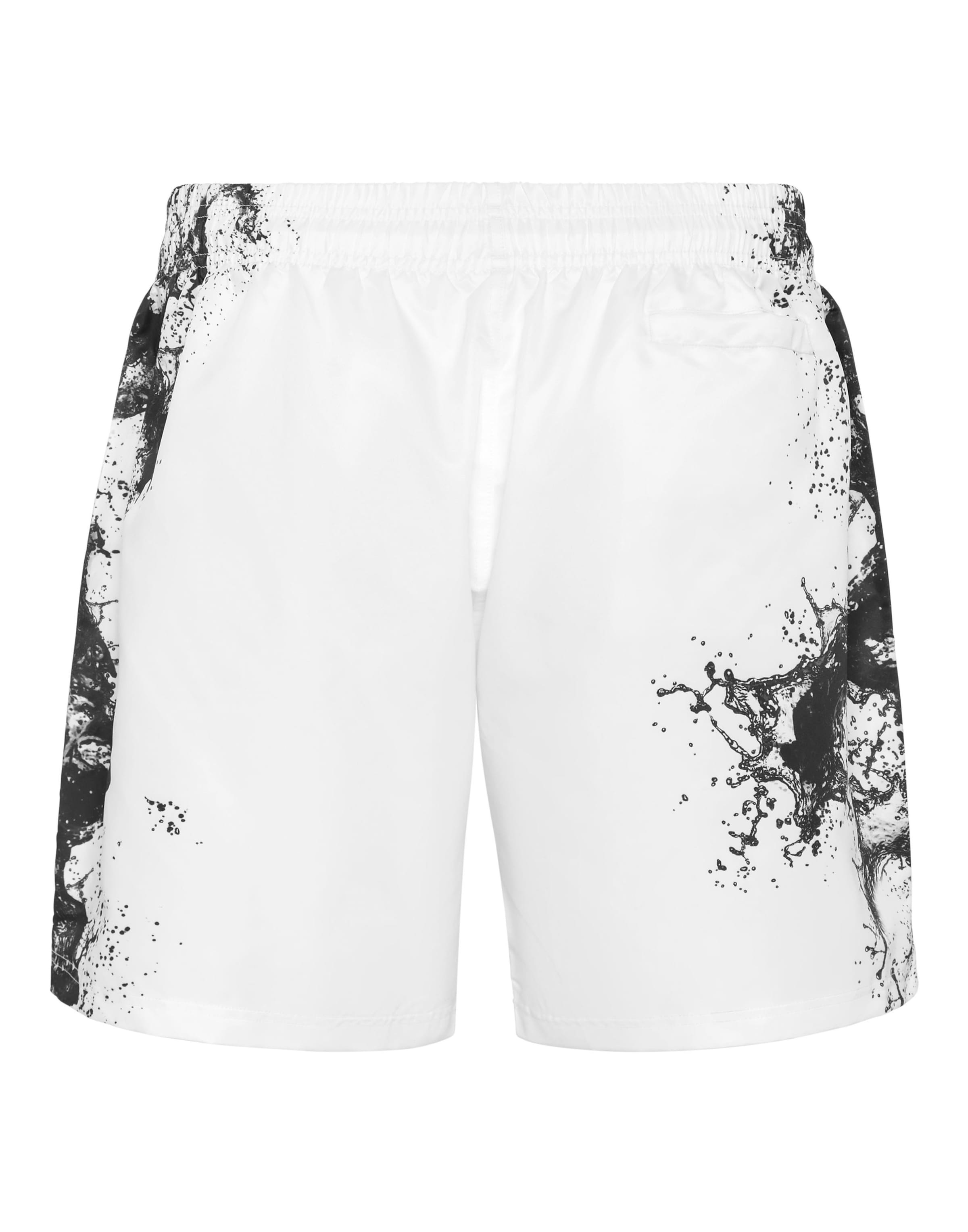 Plein Sport - regular Pantalón deportivo 'Splash' en blanco
